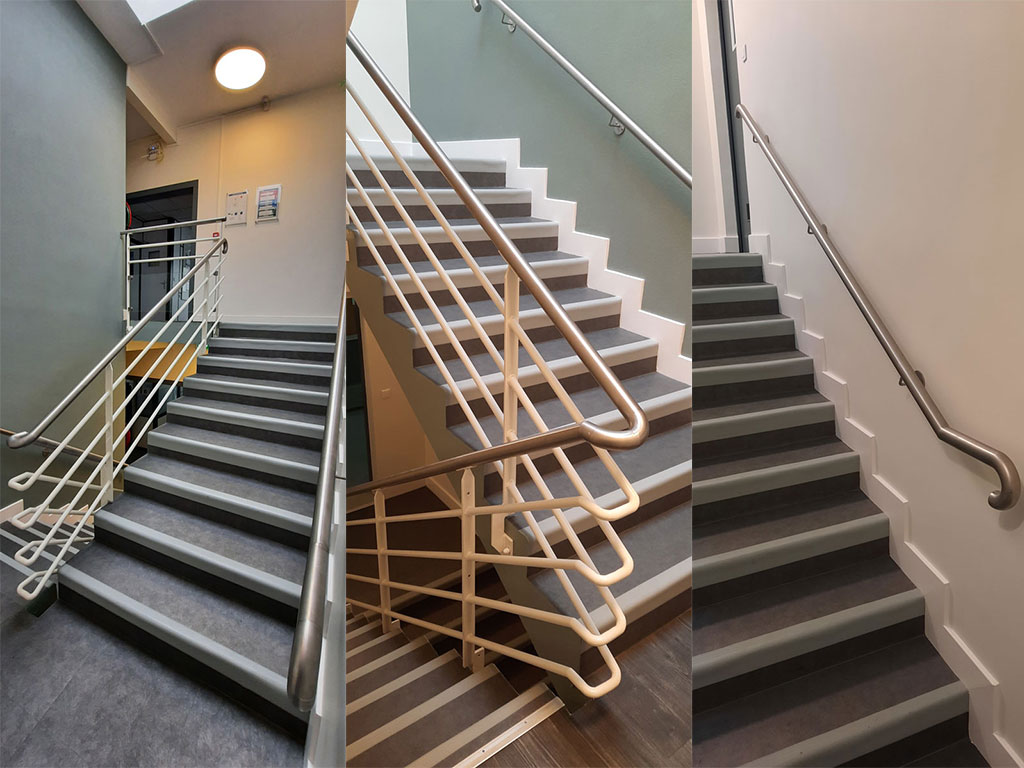 Réalisation sur mesure d’un garde-corps escalier, rampe et main courante en industrie