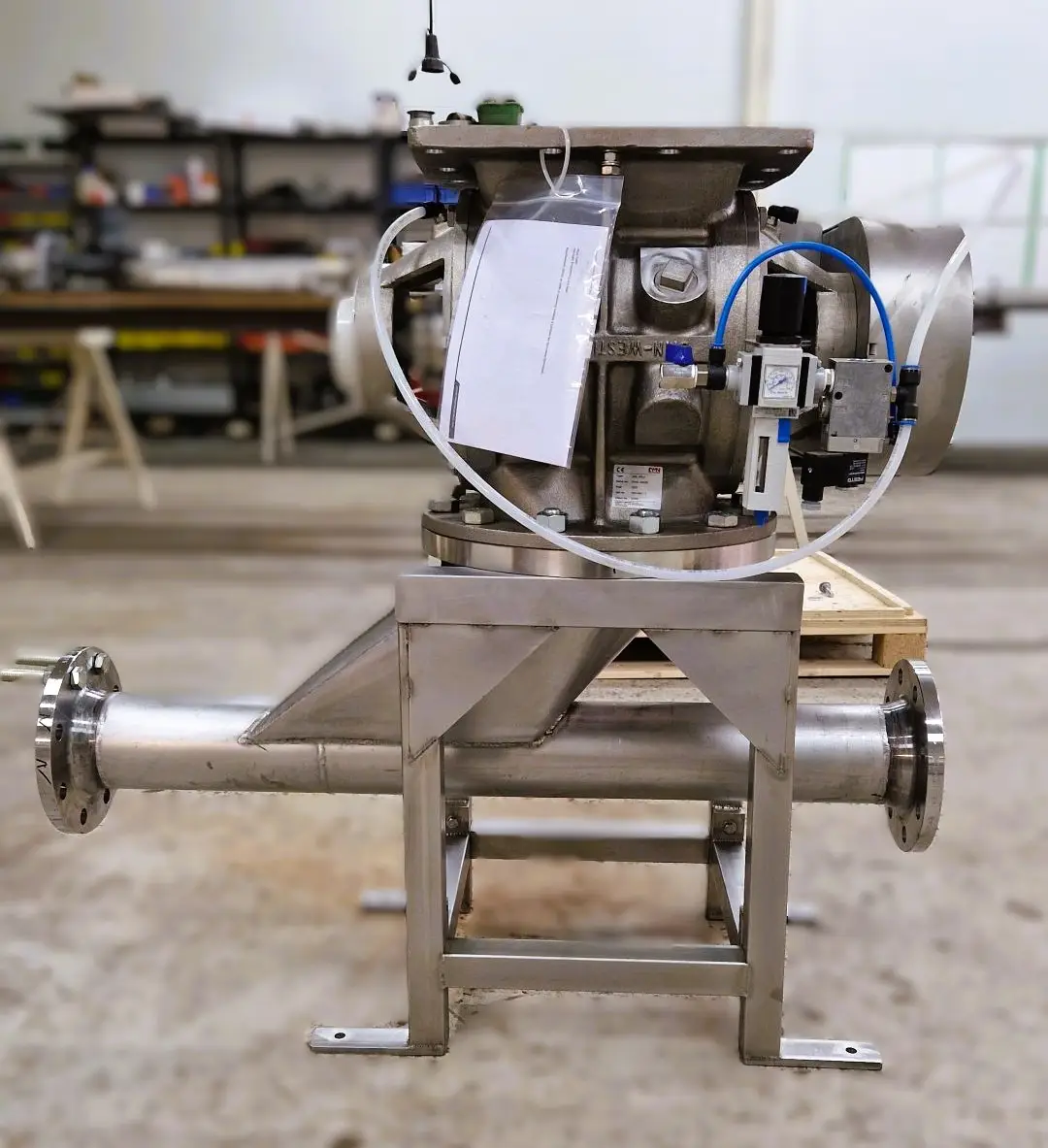 Trémie inox avec écluse