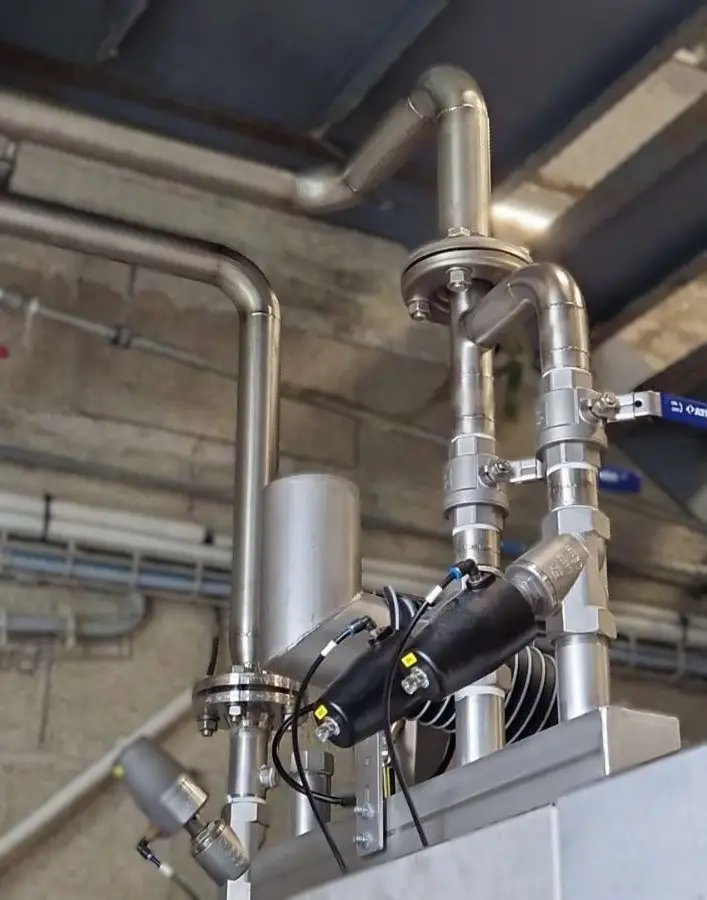 Tuyauteries inox pour machines industrielles