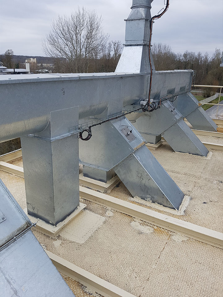 Convoyeur à vis galvanisé