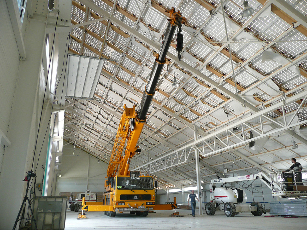 Pose de pont roulant